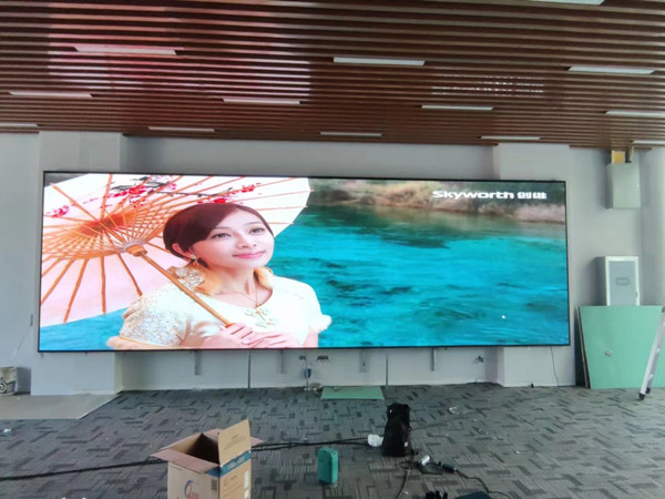 济南市P1.53led小间距屏安装案例